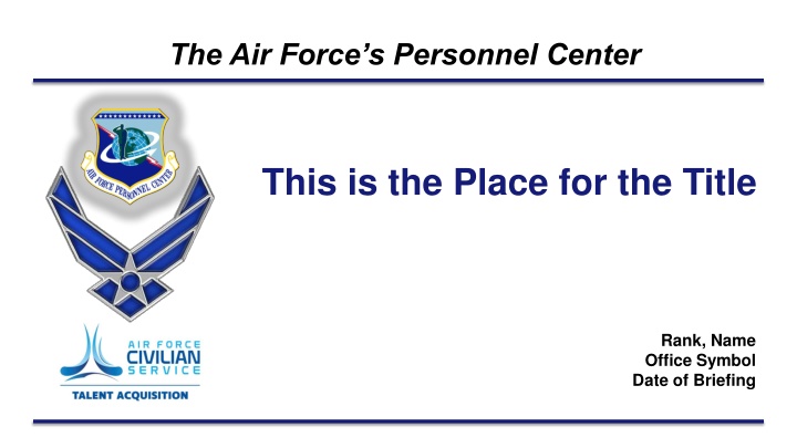 the air force s personnel center