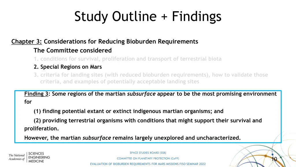 study outline findings 2