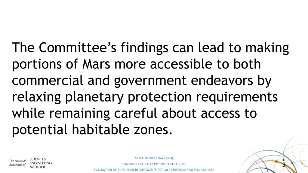 the committee s findings can lead to making