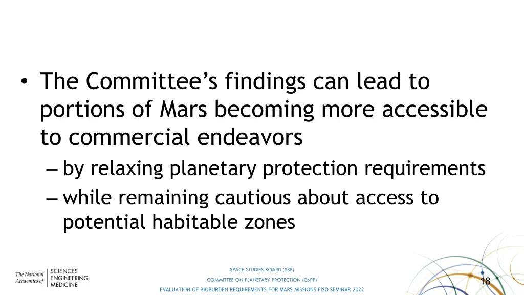 the committee s findings can lead to portions