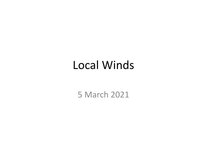 local winds