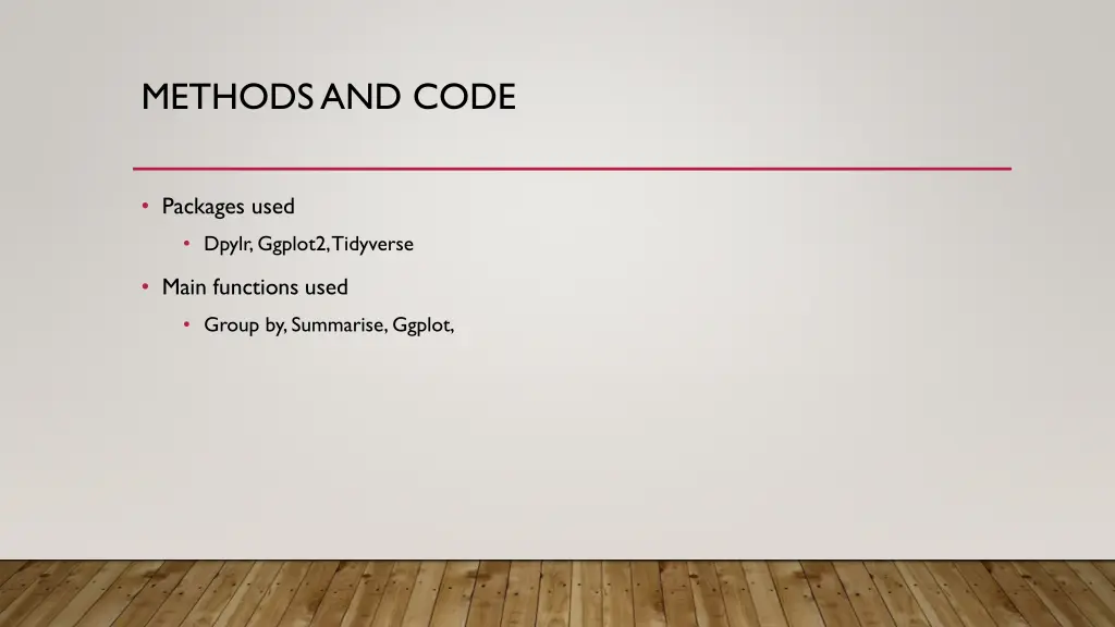 methods and code 1