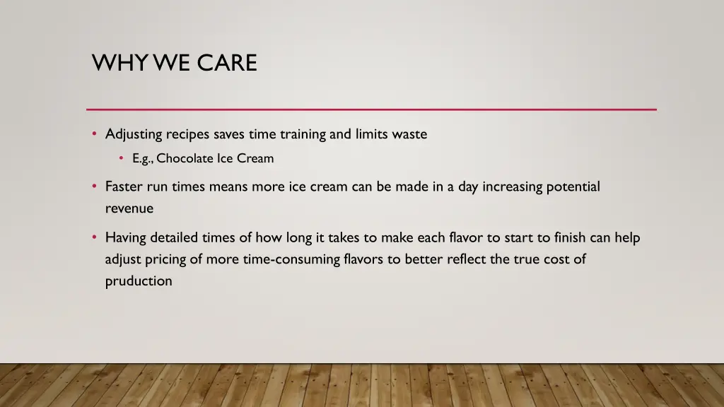 why we care