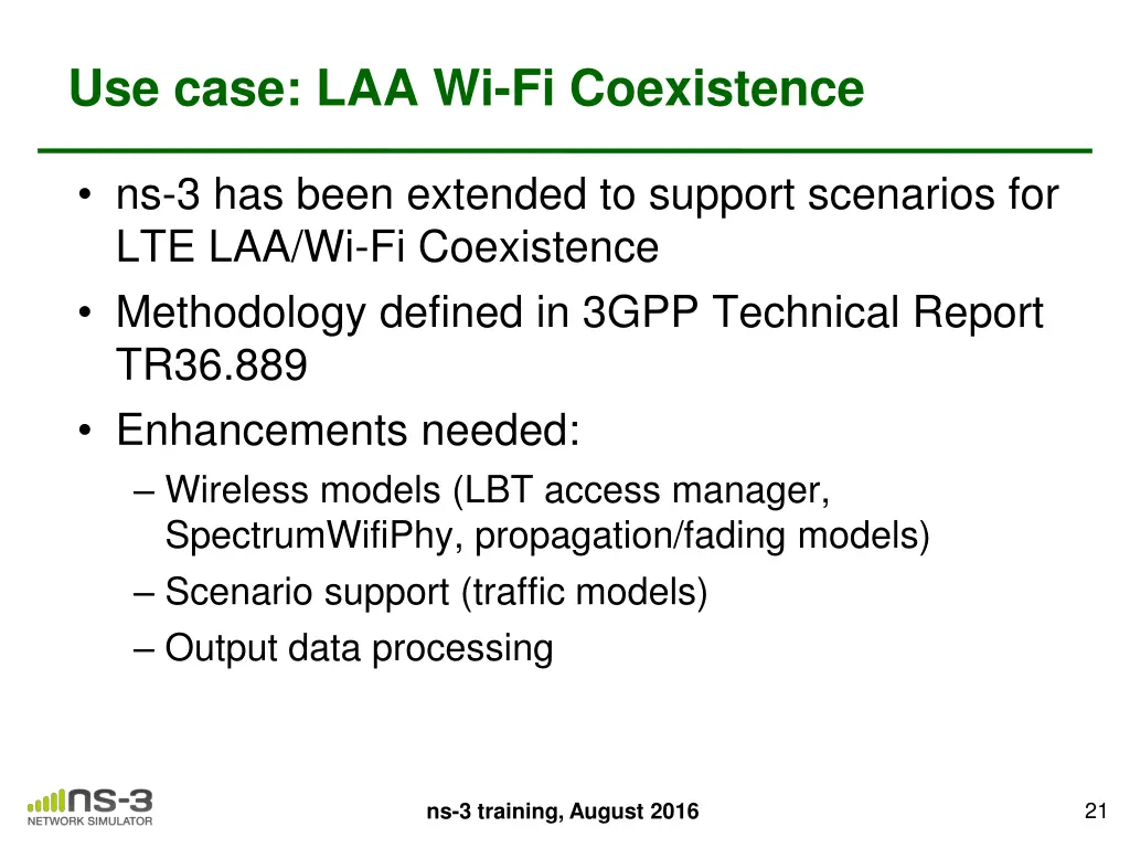 use case laa wi fi coexistence