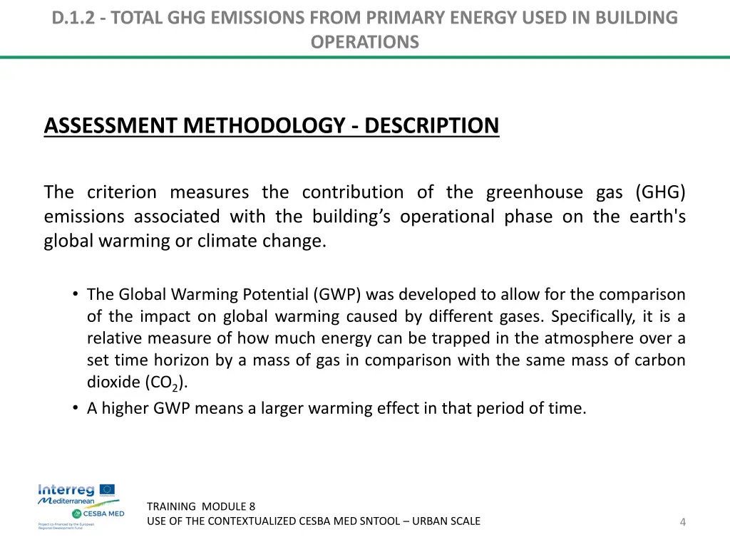 d 1 2 total ghg emissions from primary energy 2