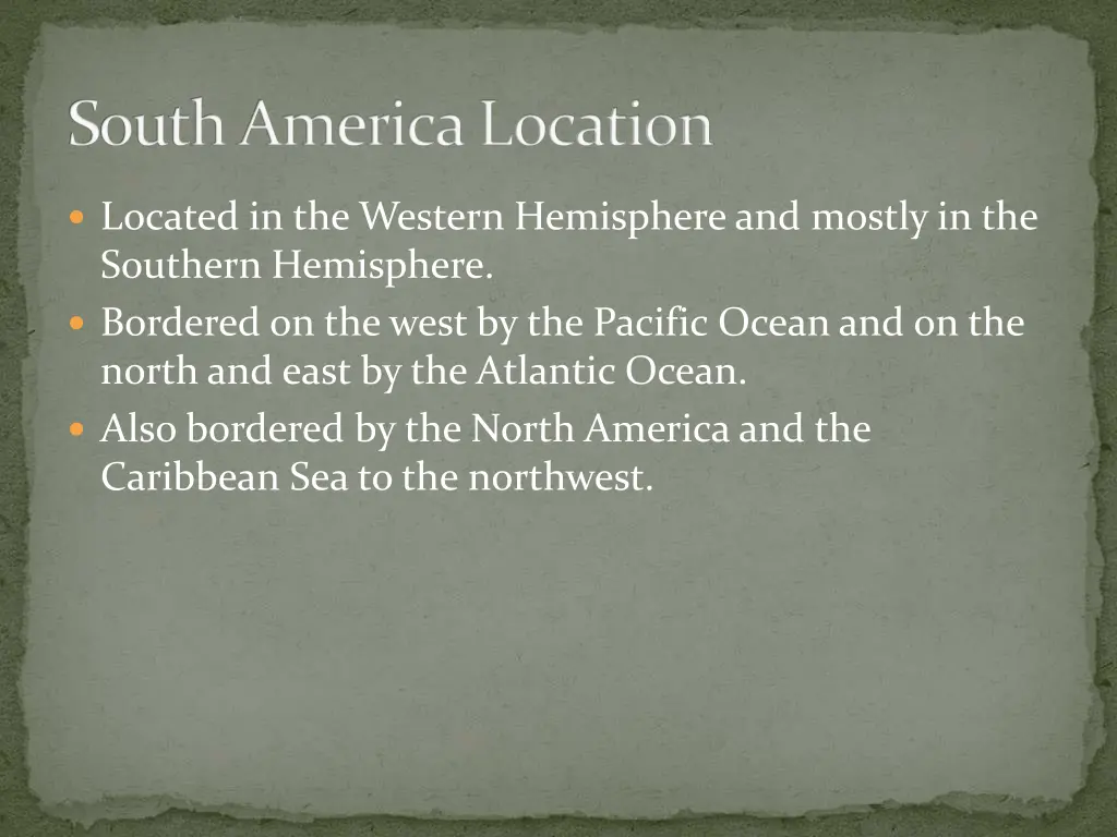 south america location
