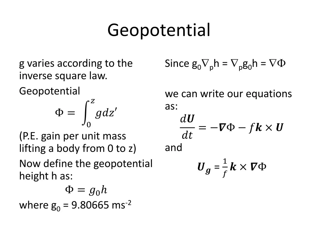 geopotential