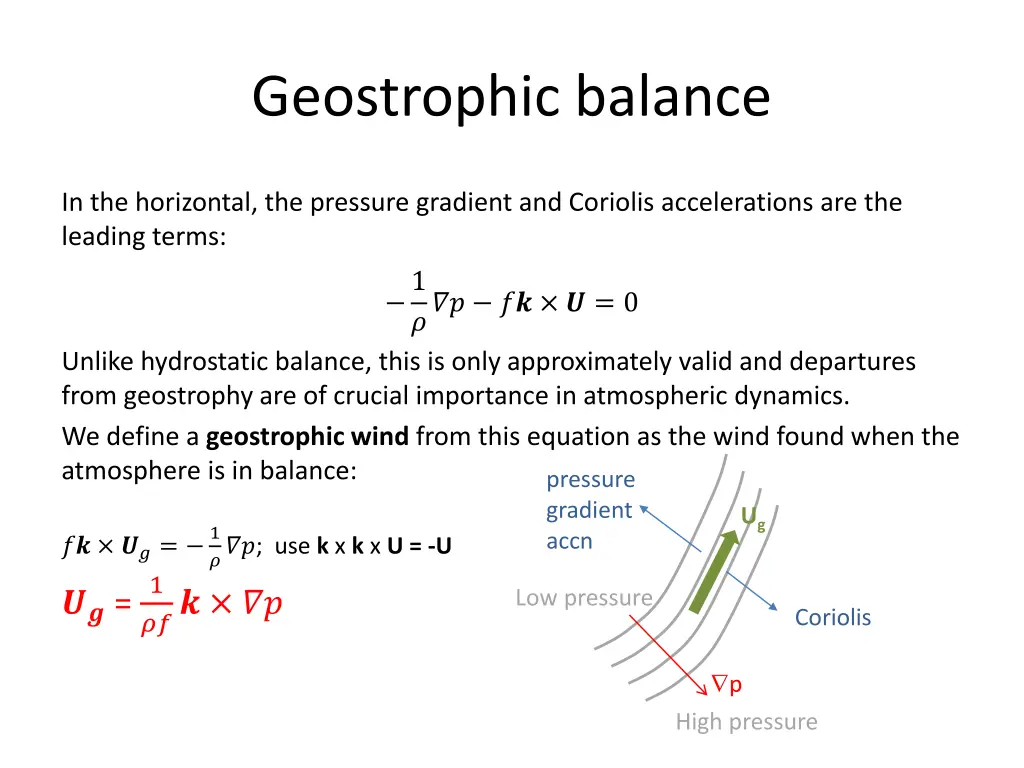 geostrophic balance