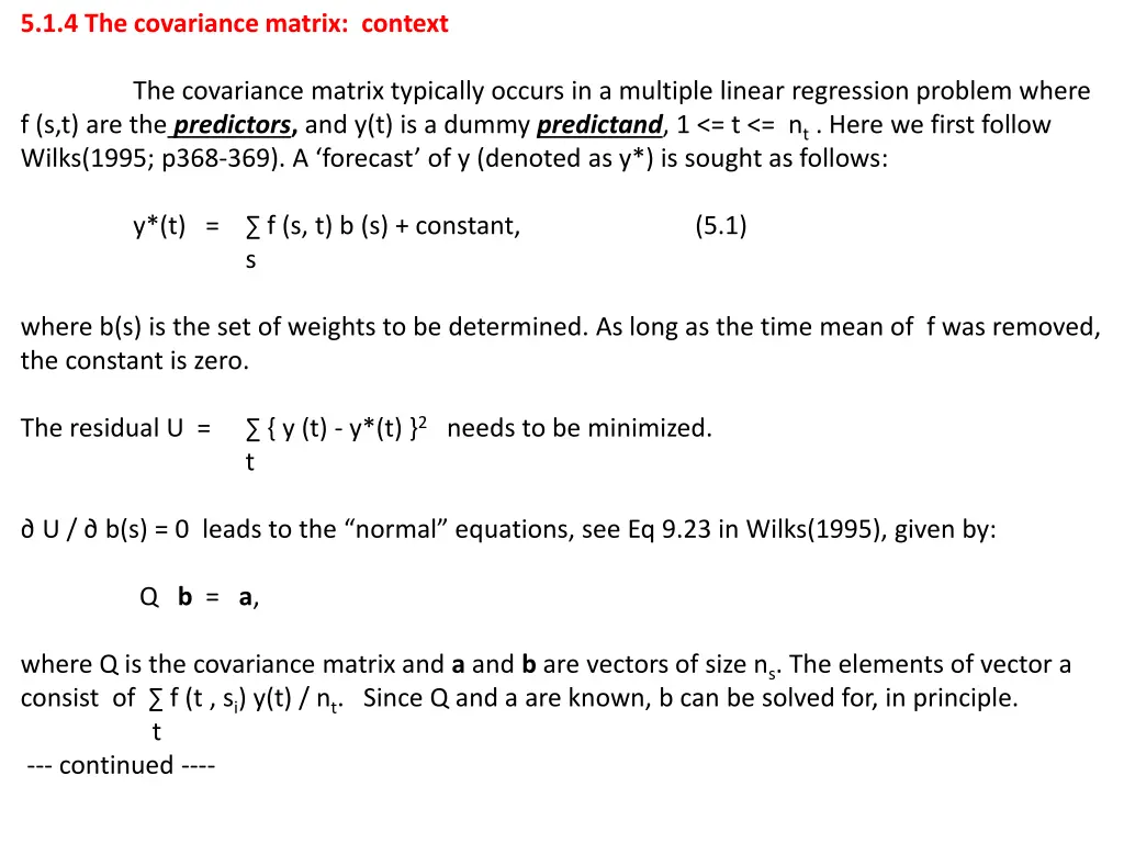 5 1 4 the covariance matrix context
