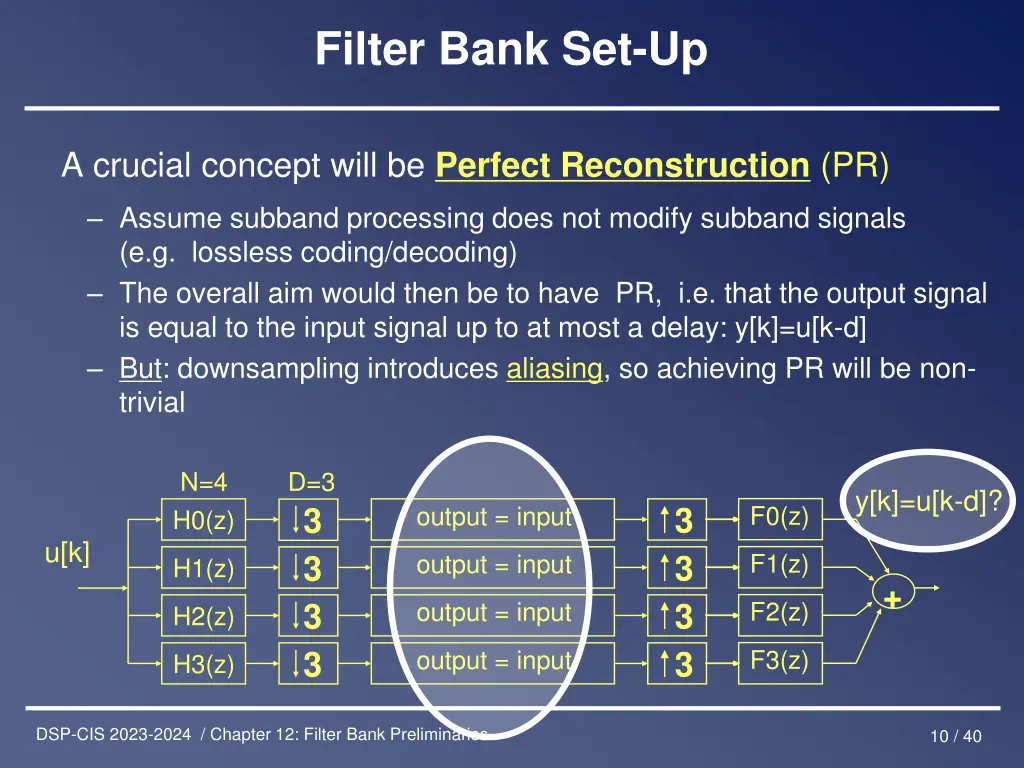 filter bank set up 6