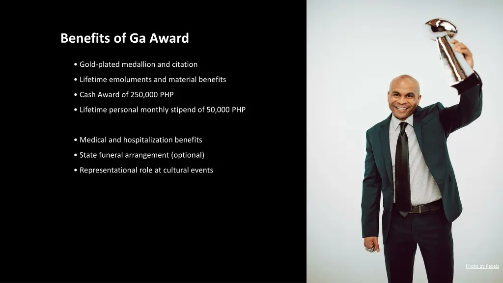 benefits of ga award