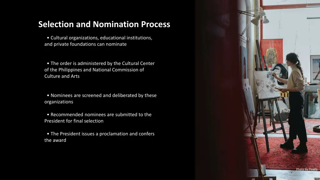 selection and nomination process