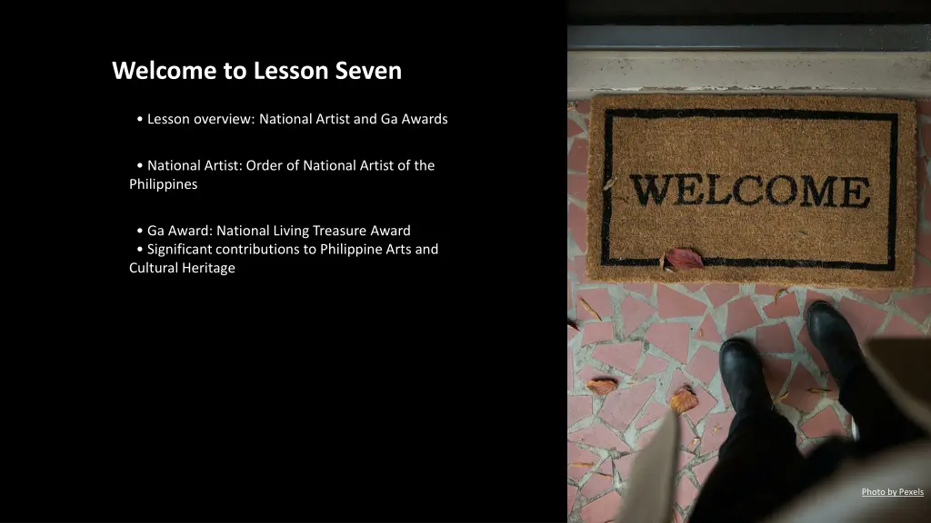 welcome to lesson seven