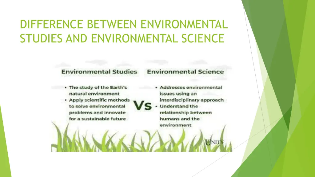 difference between environmental studies