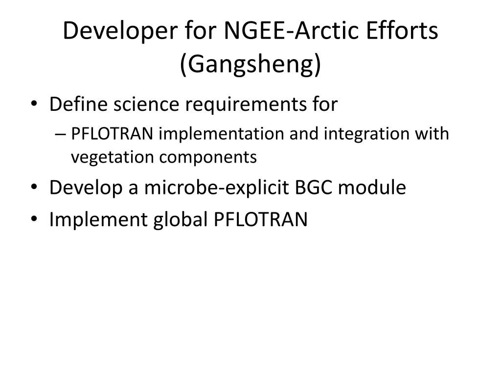 developer for ngee arctic efforts gangsheng