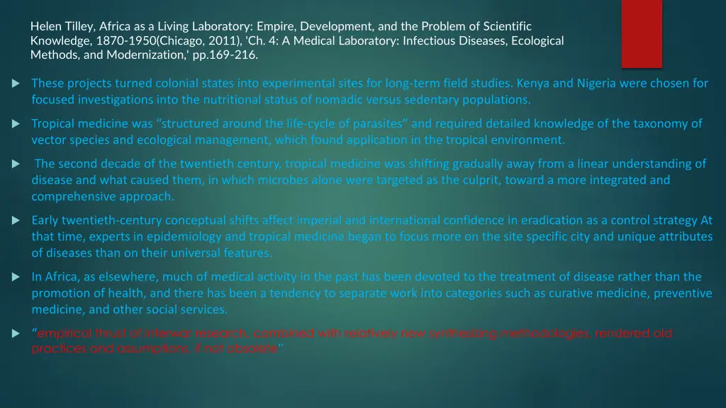 helen tilley africa as a living laboratory empire