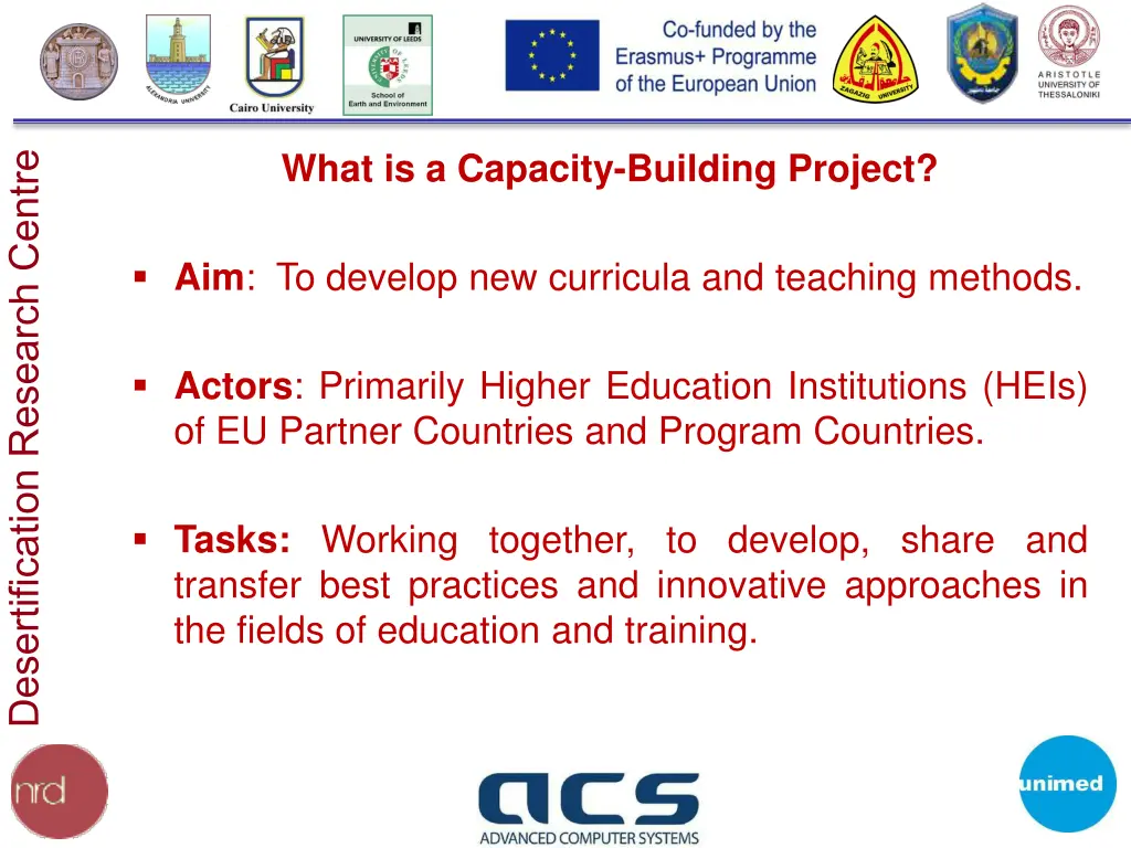what is a capacity building project