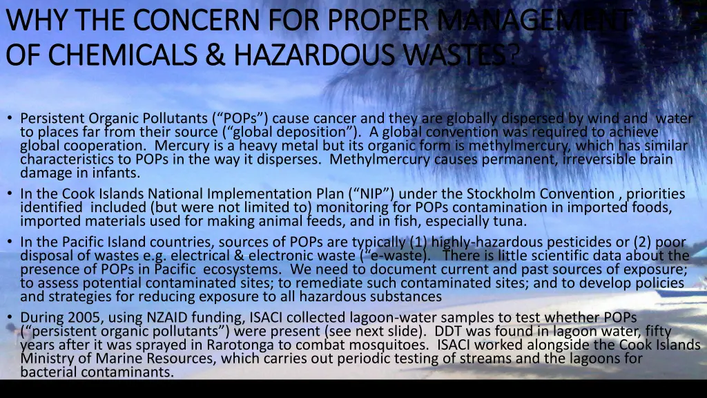 why the concern for proper management