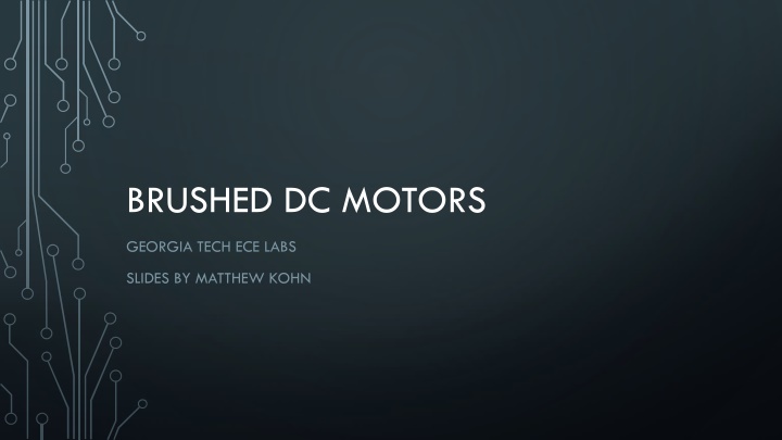 brushed dc motors
