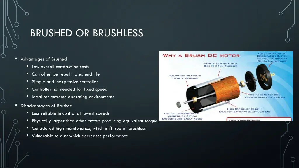 brushed or brushless