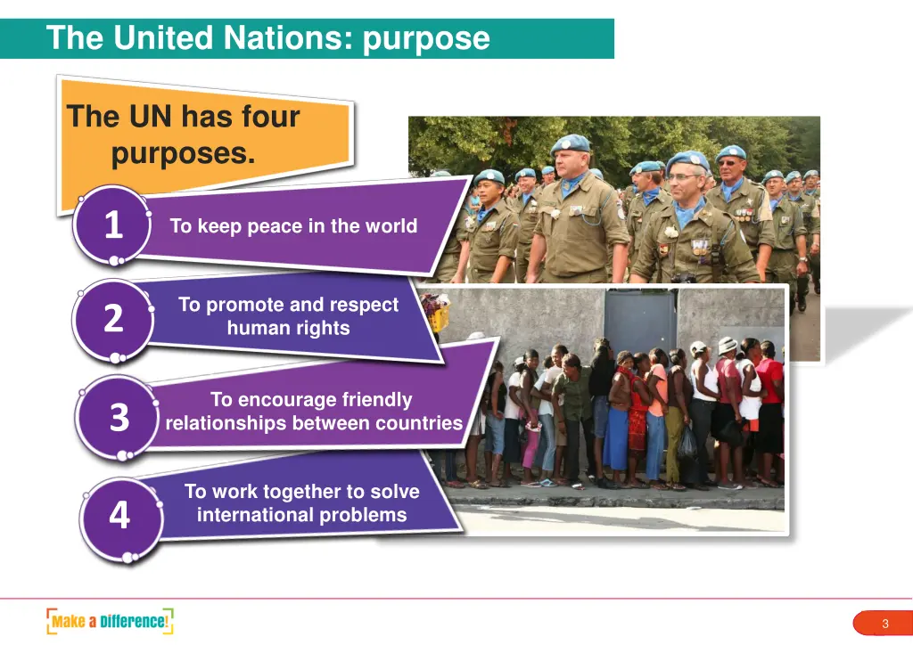 the united nations purpose
