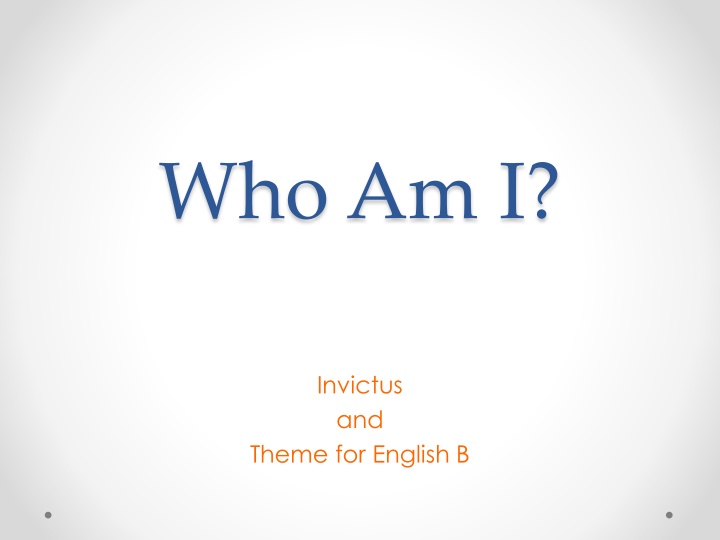 who am i