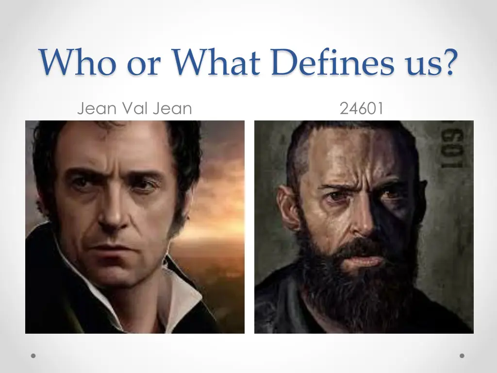 who or what defines us