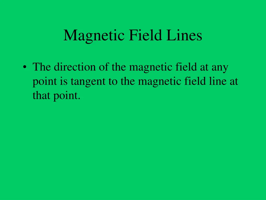 magnetic field lines