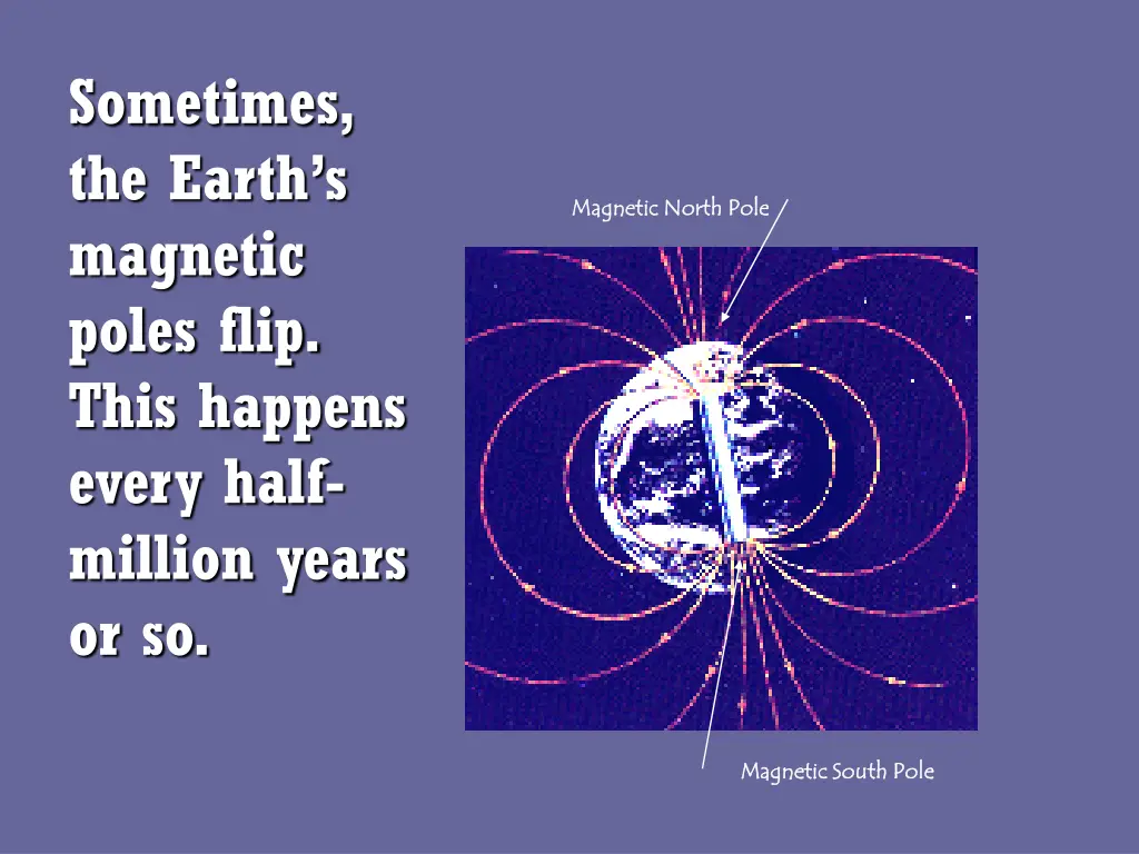 sometimes the earth s magnetic poles flip this