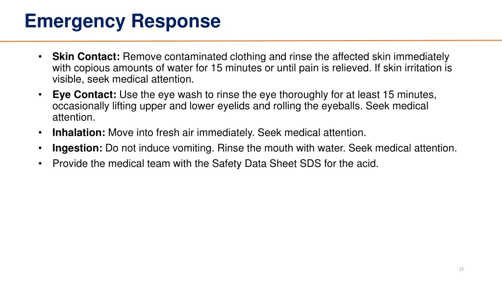 emergency response