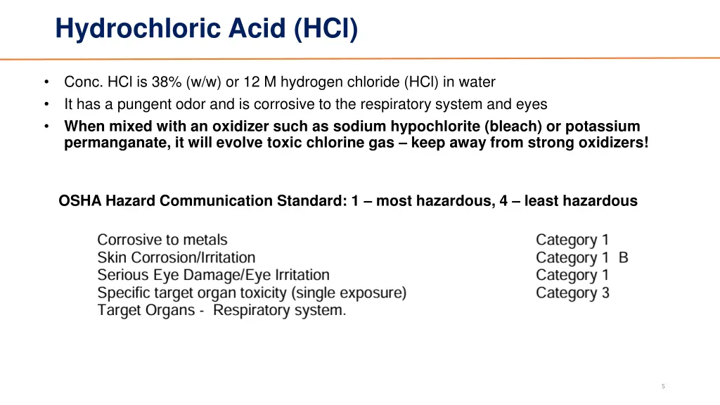 hydrochloric acid hcl