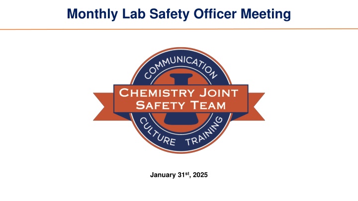monthly lab safety officer meeting