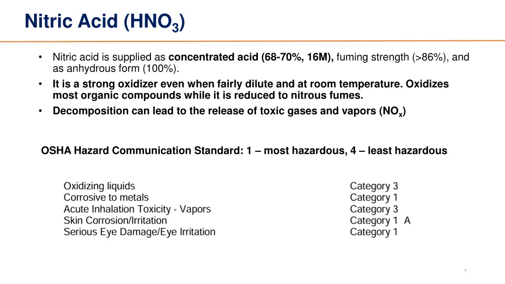 nitric acid hno 3