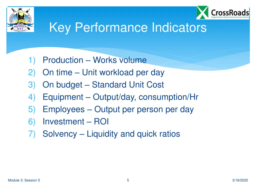 key performance indicators
