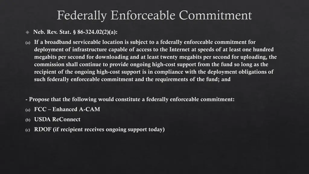 federally enforceable commitment