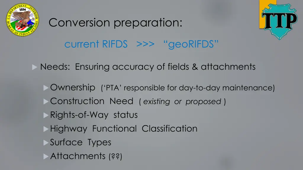 conversion preparation