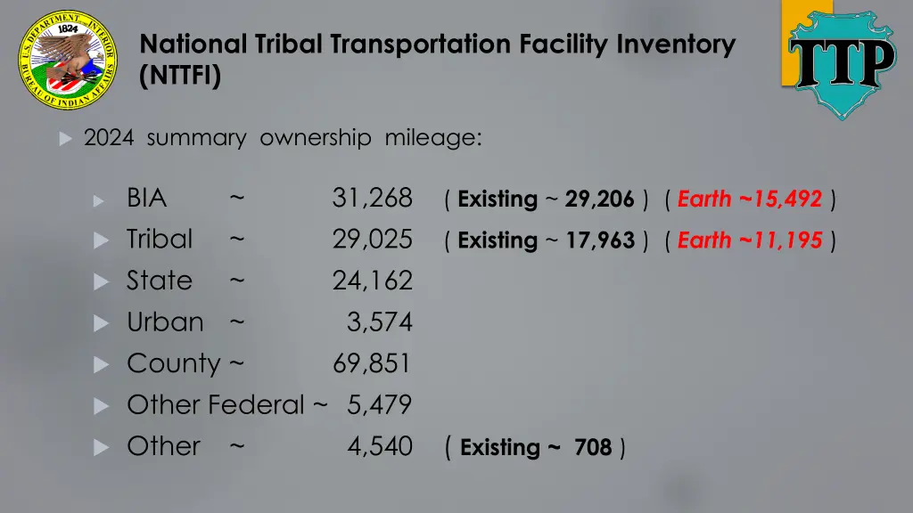 national tribal transportation facility inventory