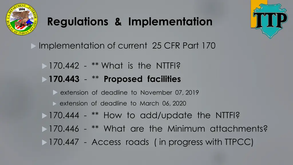 regulations implementation 1