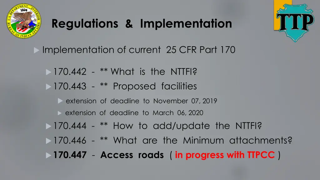 regulations implementation 5
