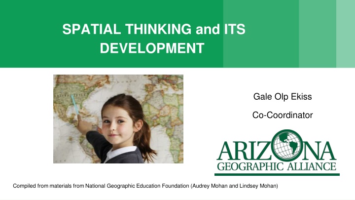 spatial thinking and its development