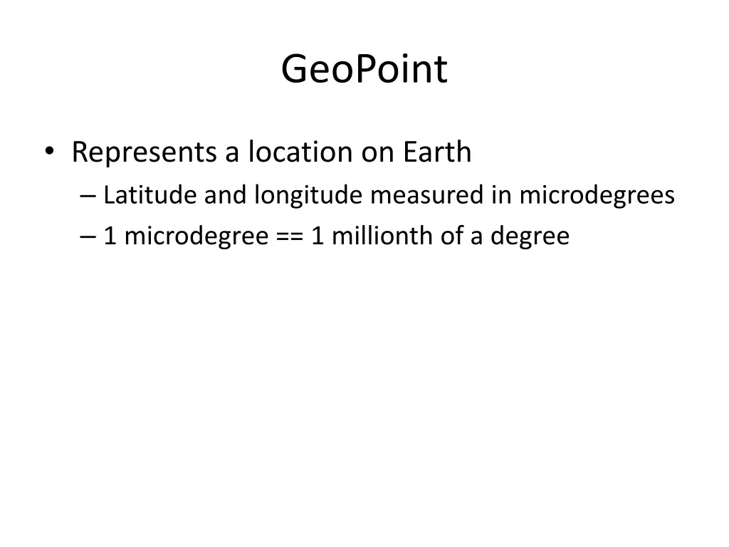 geopoint