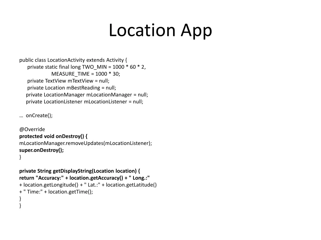 location app