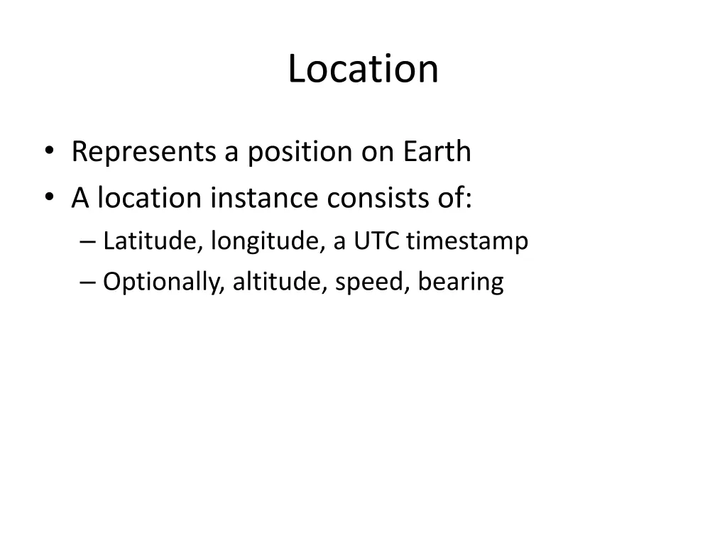 location