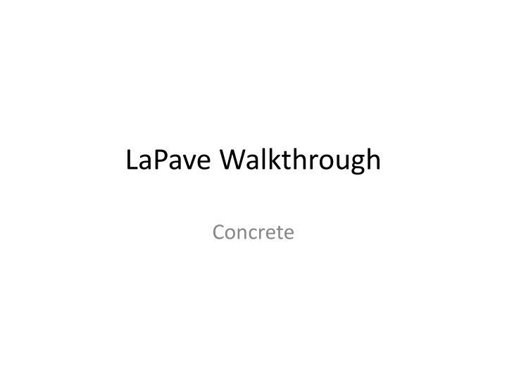 lapave walkthrough
