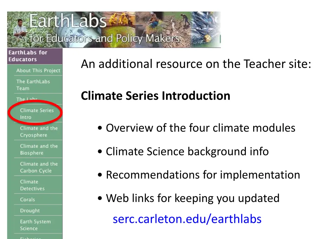 an additional resource on the teacher site