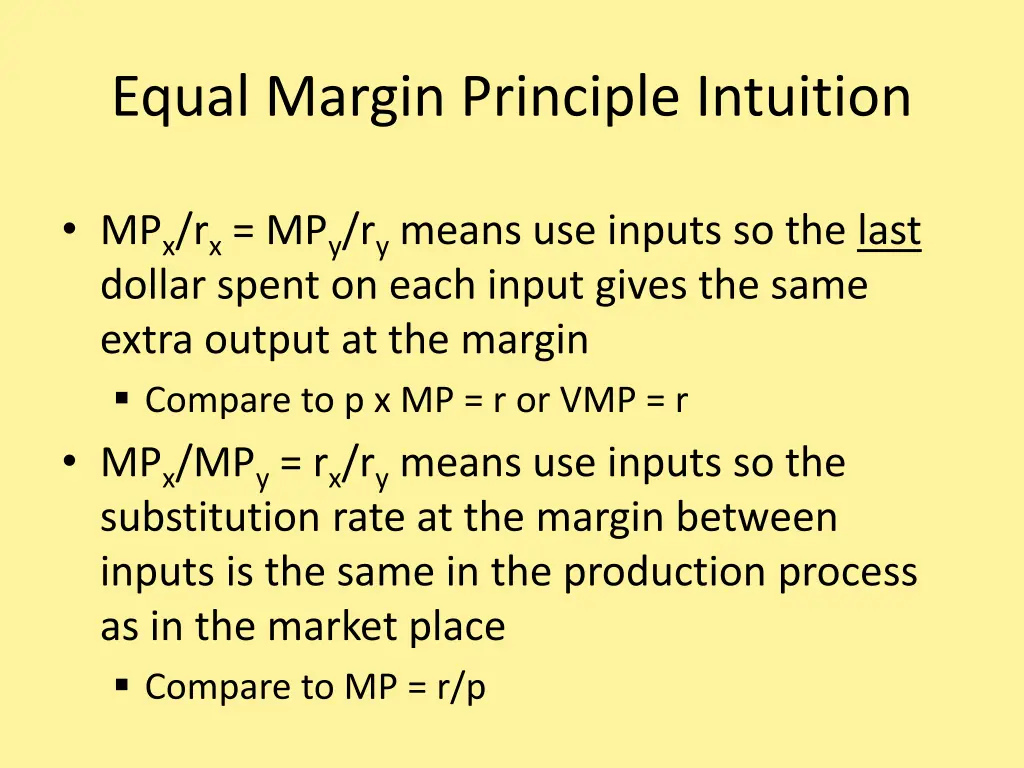 equal margin principle intuition