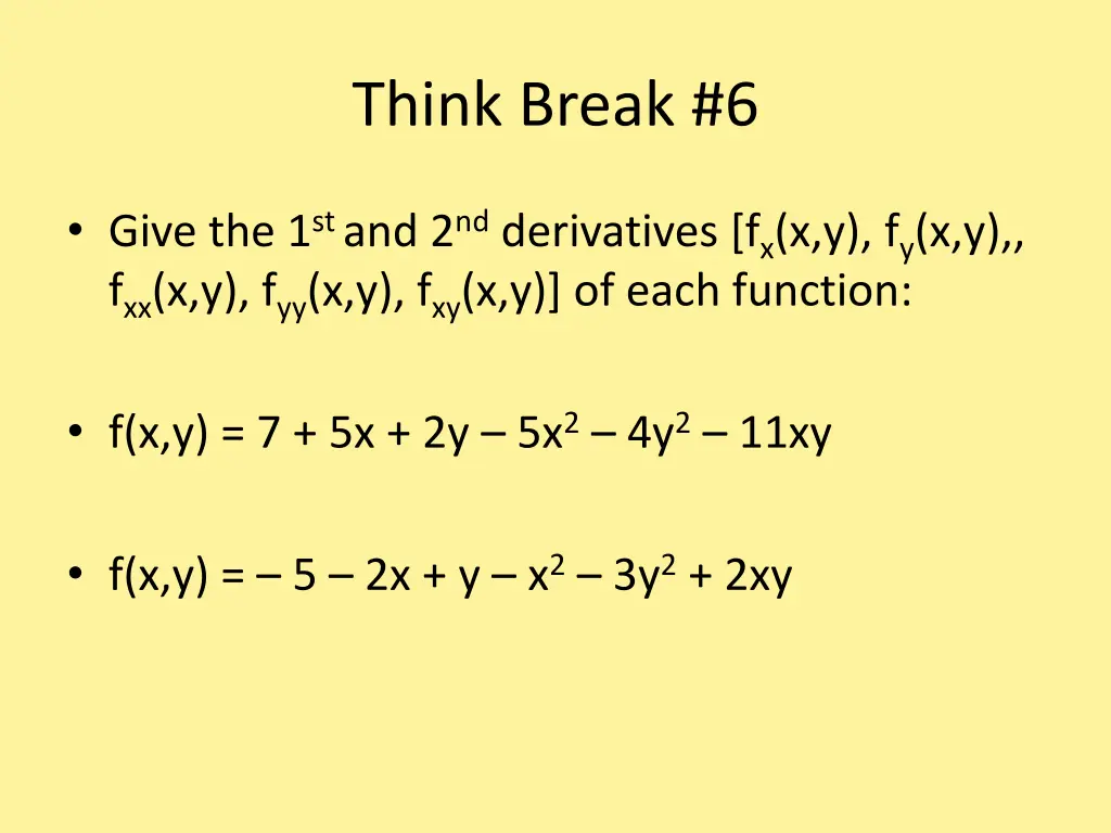 think break 6