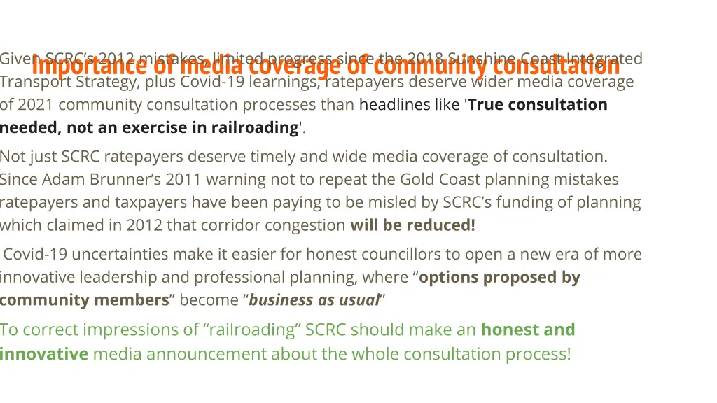 importance of media coverage of community
