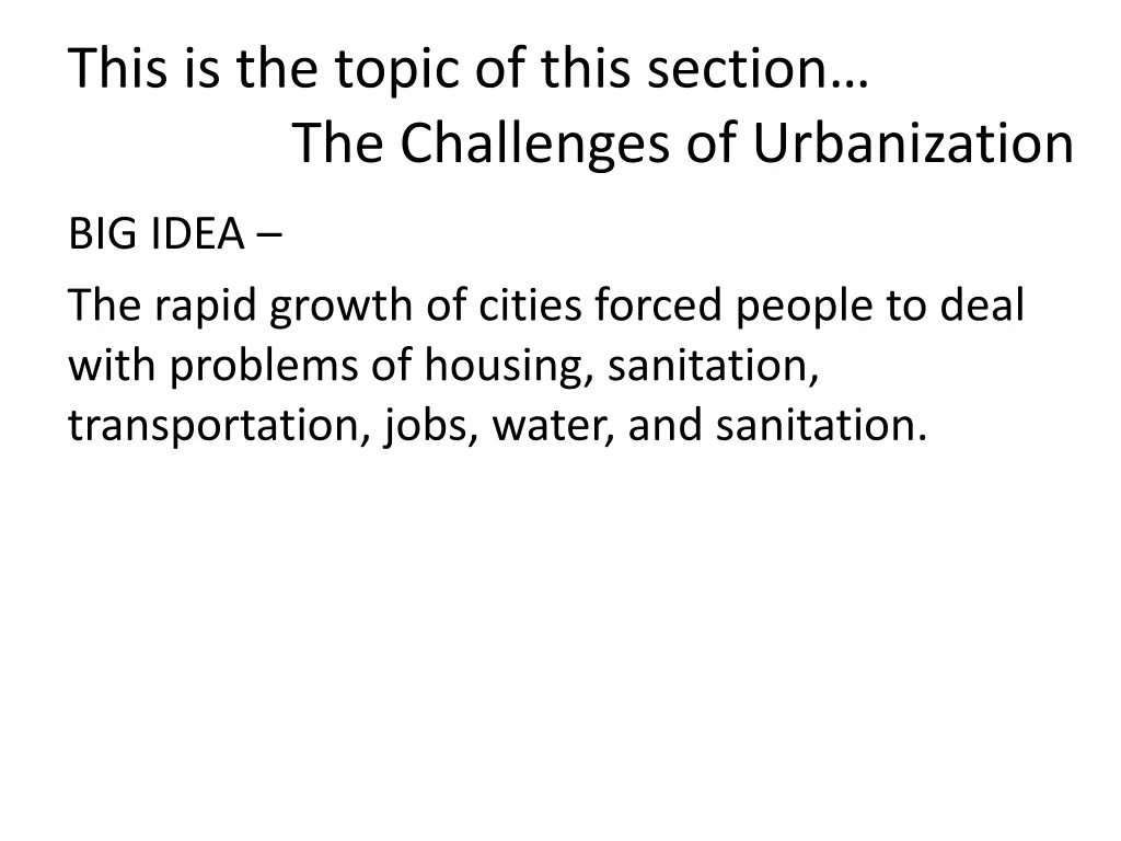 this is the topic of this section the challenges