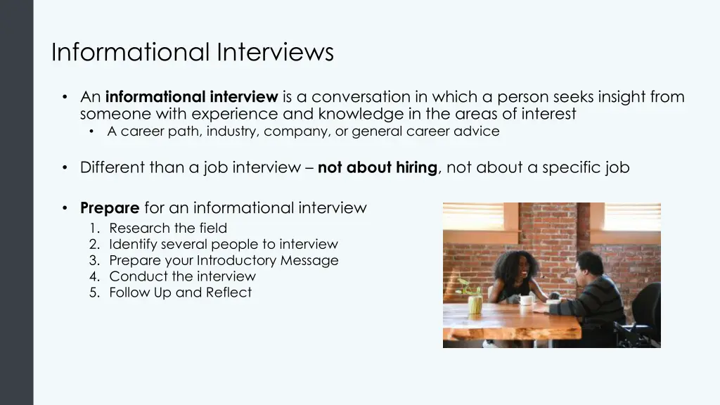 informational interviews